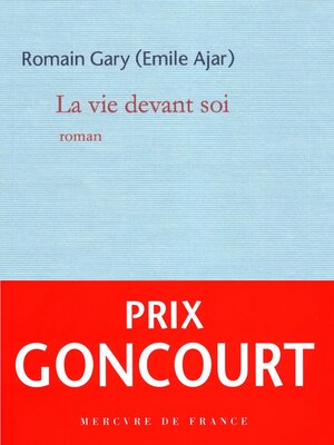 cover image of La vie devant soi